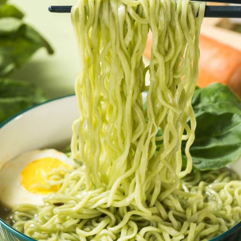60g पालक गहुँ नूडल्स व्यक्तिगत सानो प्याक